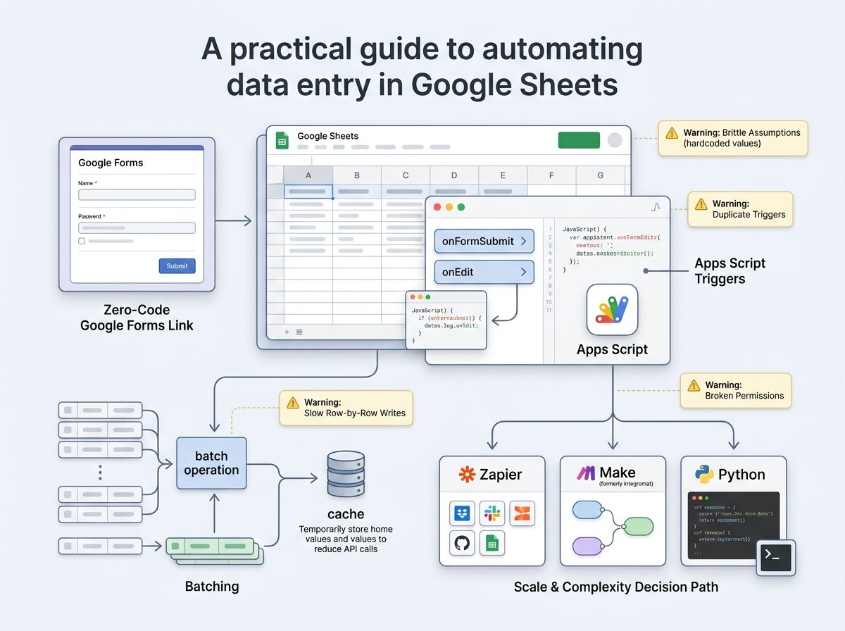How to Automate Data Entry in Google Sheets: A Practitioners Field Guide
