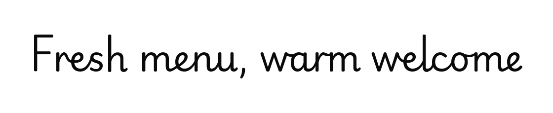 Playwrite NG Modern specimen rendered in its own typeface