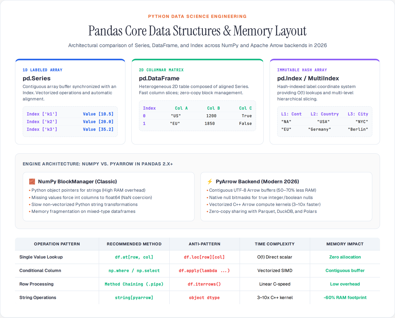 Pandas Data Structures Architecture and Memory Layout 2026